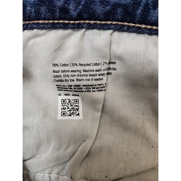 Sonoma Darted Barrel Leg Jeans Womens 10 Blue Medium Wash Stretch NEW - Picture 9 of 10